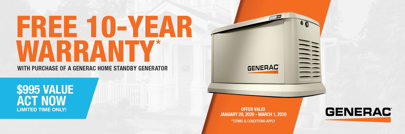 Homestandby Generator Deal | Warranty Offer | Generac Dealer | Ashland, OH